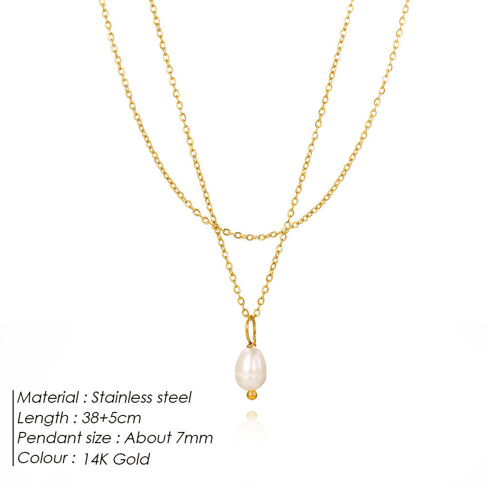 Double-layer Pearl Necklace