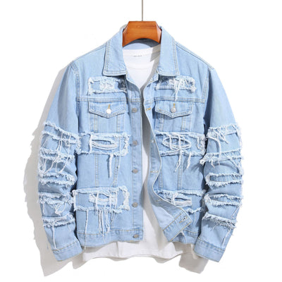 Spring And Autumn Denim Coat Men